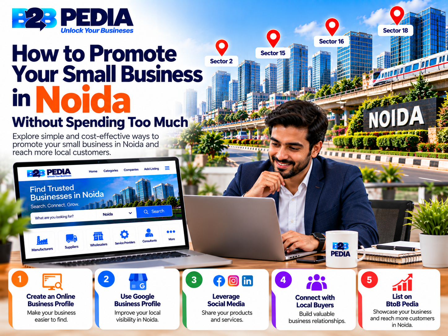 How to Promote Your Small Business in Noida Without Spending Too Much